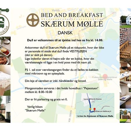 Vemb Skaerum Molle Bed & Breakfast エクステリア 写真